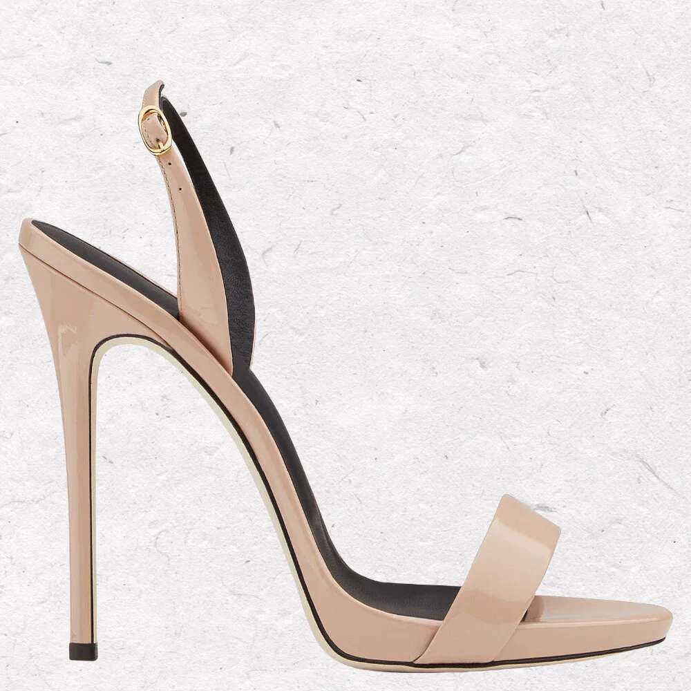 Summer Open Sandals Buckle Women Round Toe Fashionable High Dress Party Shoes Multifunctional Stiletto Heels