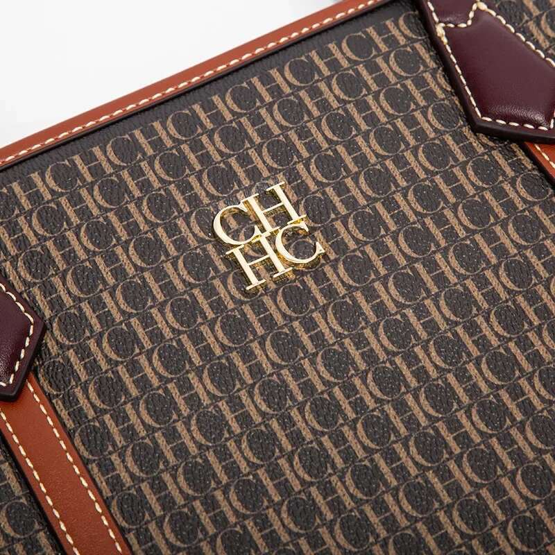 CH Handbag 2024 Large Capacity Business Duty Multifunctional Ladies Shoulder Bag Fashion Brand Designer Classic