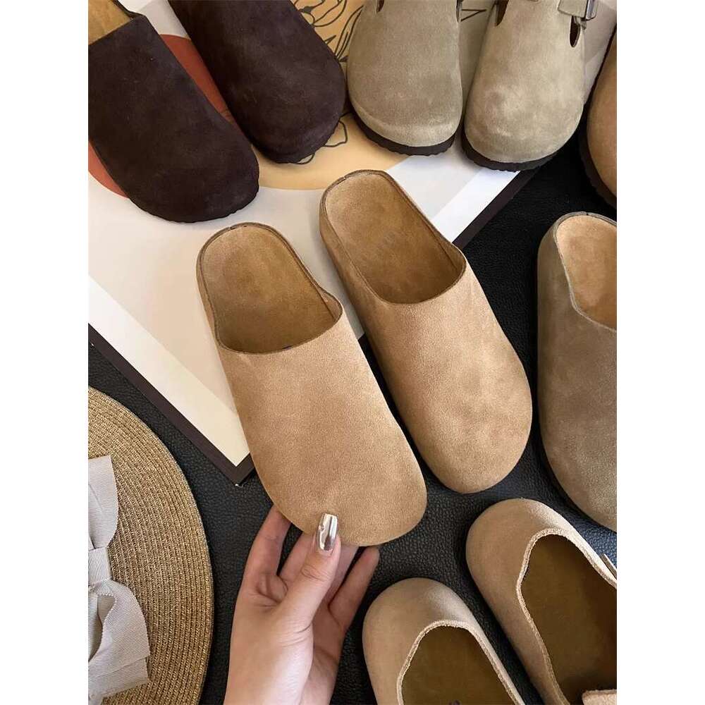 Spring Autumn Summer New Fashion Women's Retro Outdoor Slippers Simple Casual Flat Shoes Comfortable Designer Sandals
