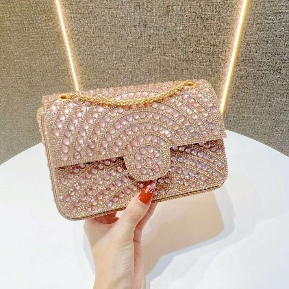 Dinner Bag New Women S Handbag With High End Fashionable And Niche Style Full Diamond Underarm Bag Shiny Hand Held Single Shoulder Crossbody Dinner Ba