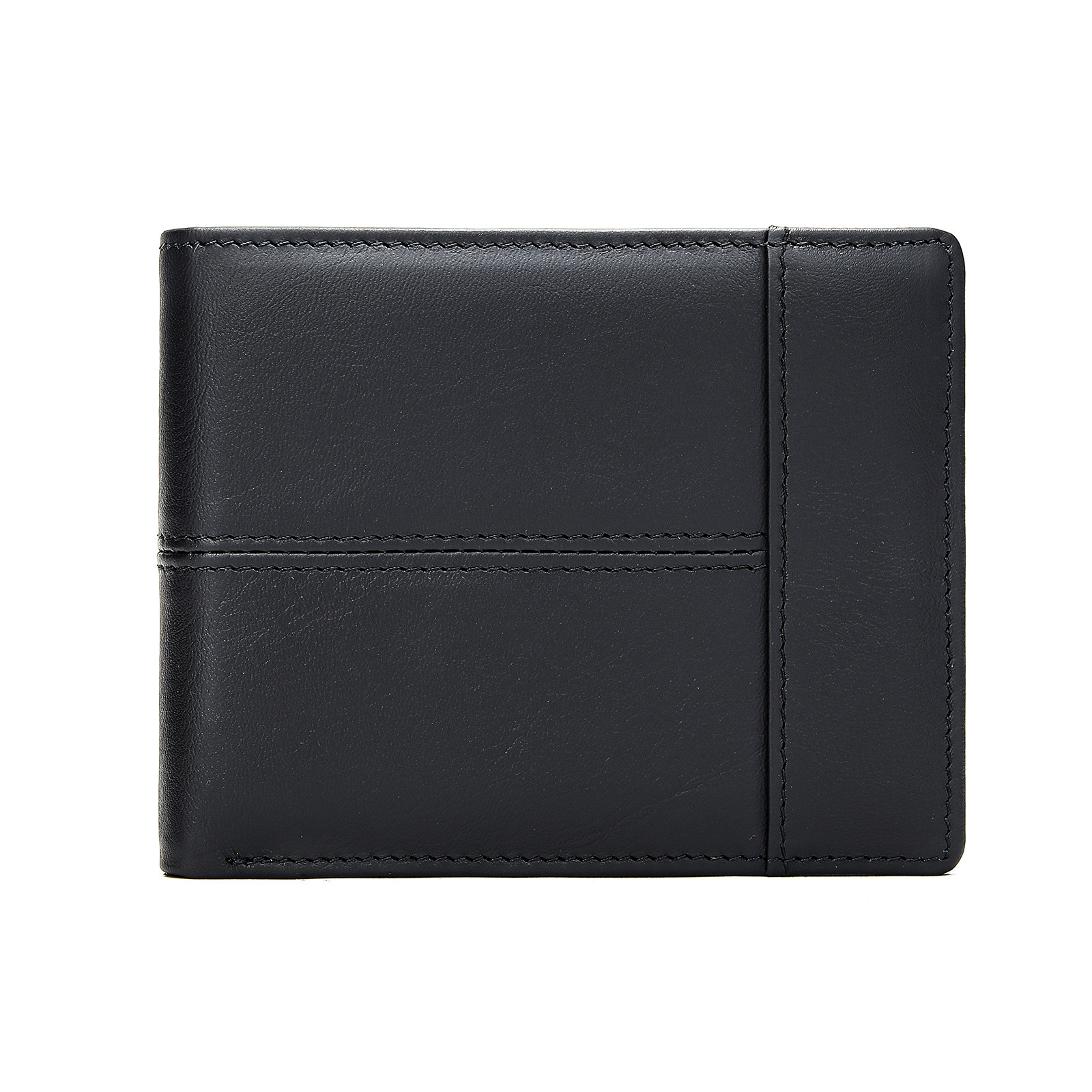 RFID anti-theft genuine short top layer cowhide multi card slot 20% off men's leather zero wallet