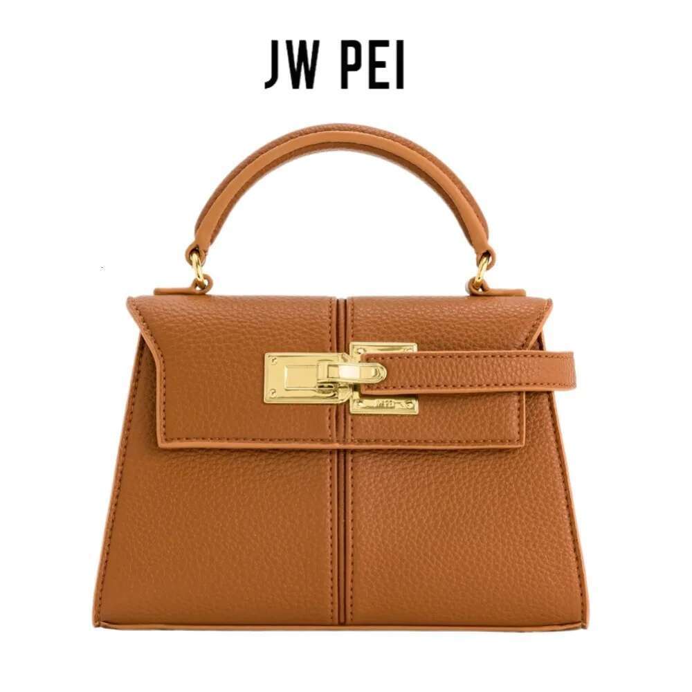 JW PEI Women's Elise Top Handle Bag, Vintage Leather Crossbody Bags Small Flap Shoulder Underarm Bag Armpit Handbags Purses