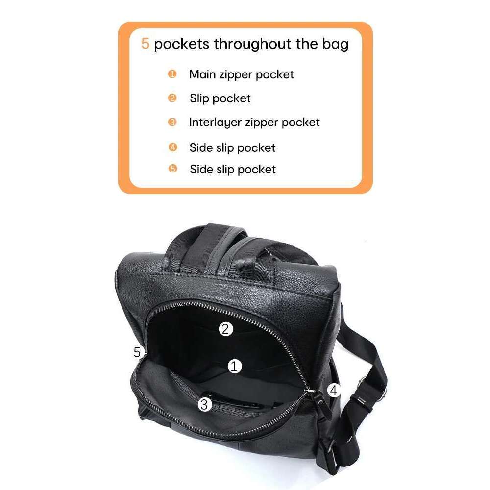 Zency Anti-Theft Women Backpack 100% Genuine Leather White Travel Bag Big Schoolbag For Girls Fashion Female Knapsack Laptop