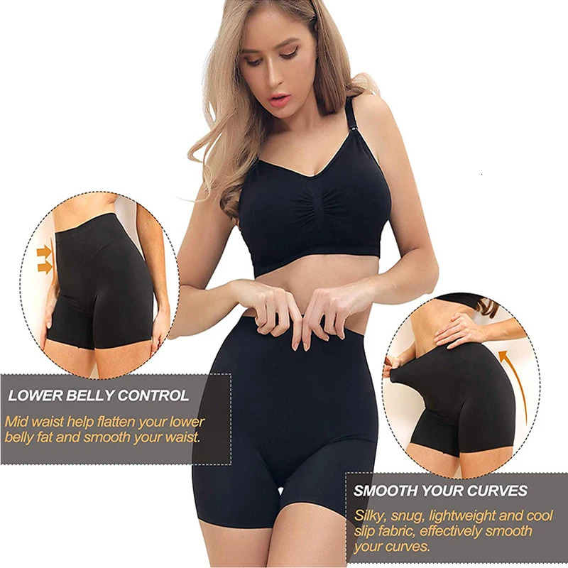 Female abdominal control high waist shaping lightweight underwear shorts 250430