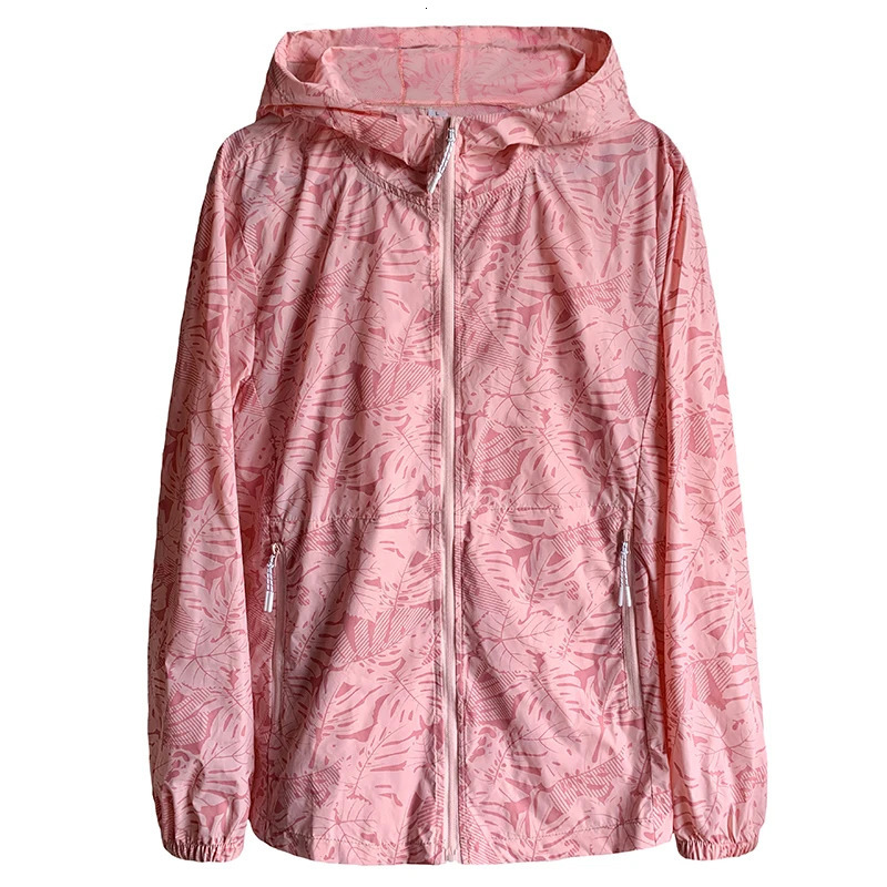 Womens SpringSummer Thin Silk Printed Hoodie Anti UV Jacket Casual Edition Outdoor Breathable Sunscreen 250428