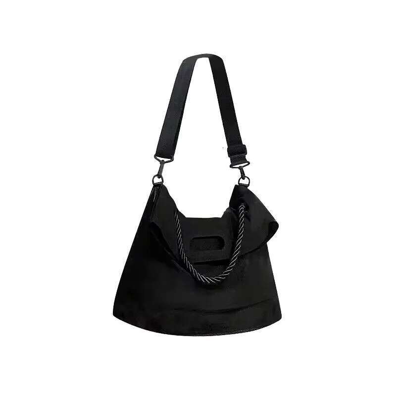 2024 New Large Capacity Crossbody Solid Color Oxford Nylon Shoulder Messenger Bag, Tote Bag For School, Commute