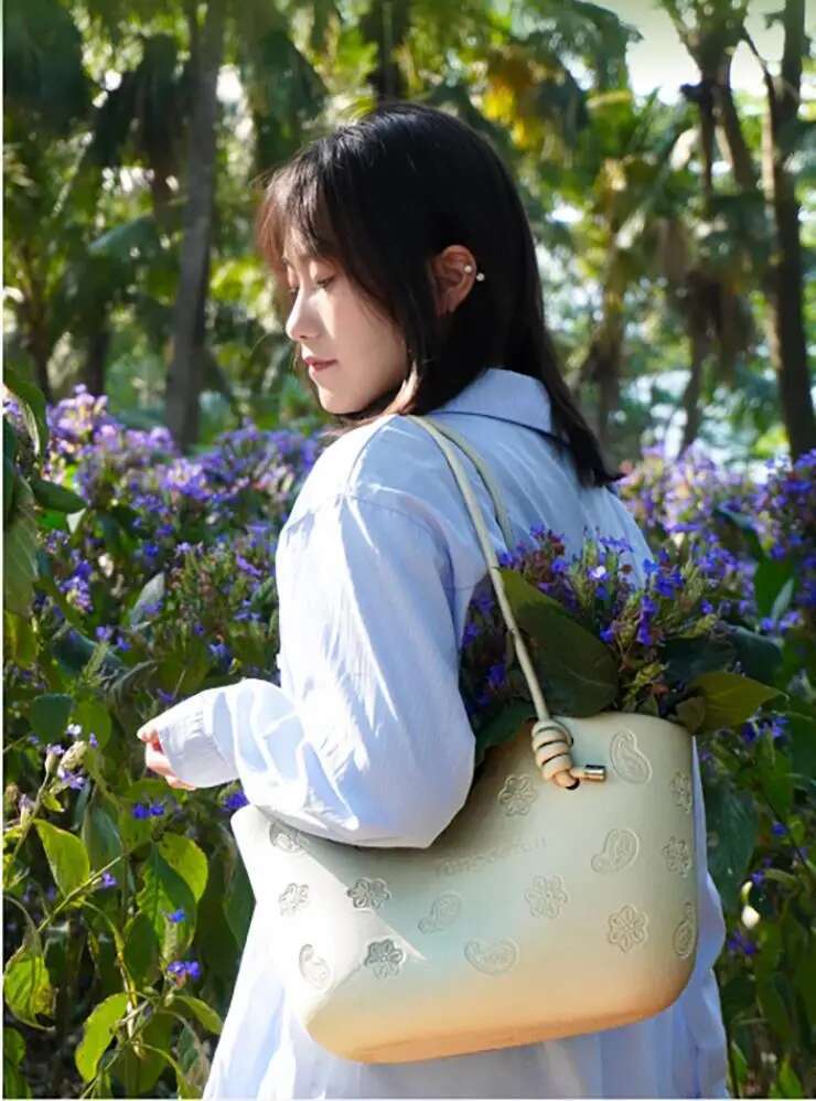 Fungoofun Handbag Women's Large Capacity Tote Adult Girls Waterproof Commuting Shoulder High-End EVA Armpit Bag Female