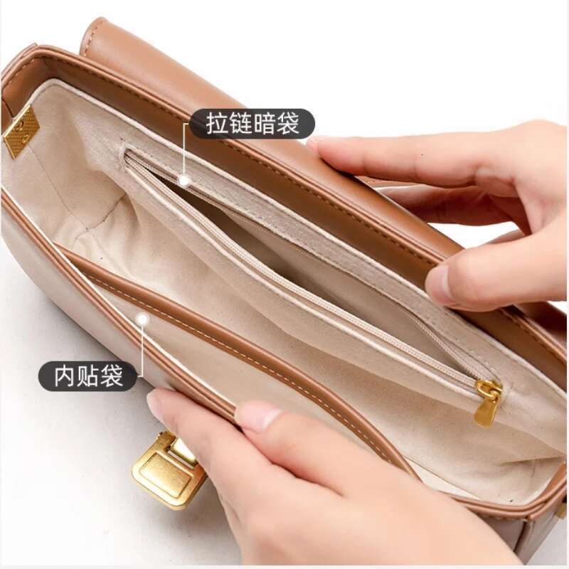 Genuine leather small square female 2024 new retro style single shoulder crossbody versatile tofu bag box