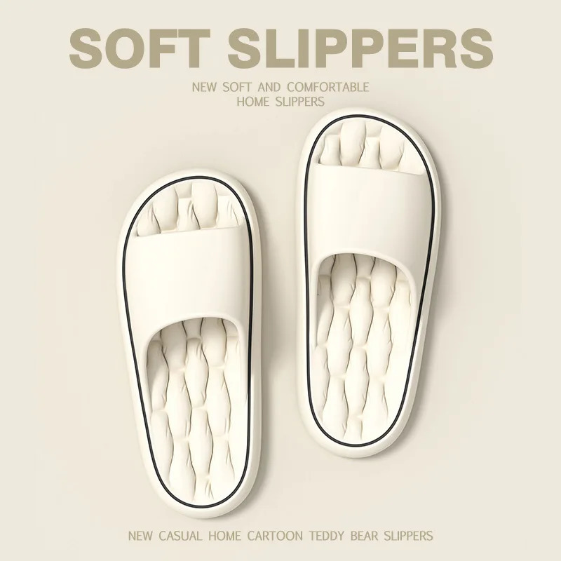 Super Light Soft Slippers Simple Fashion Slides EVA Elastic Shoes Colorful Sneakers In Door Bathroom Flip Flops 250428