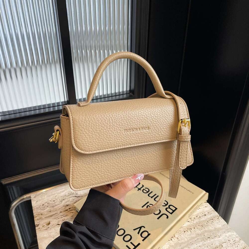 Vintage Brown Square Handbag Women 2025 Spring Summer PU Leather Crossbody Fashion Tote Small Shoulder Bag