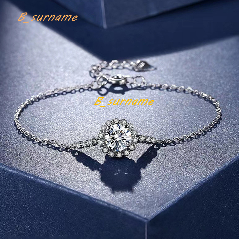 High Quality 925 Sterling Silver Diamond VVS Moissanite Tennis Bracelet Fashionable bracelet