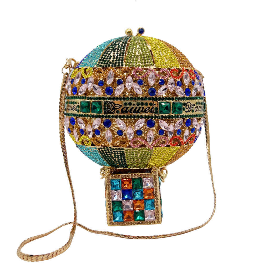Dinner Bag Dai Weixin Hot Air Studded Dinner Hollowed Out Women S Diamond Player Carrying Balloon Bag KQ