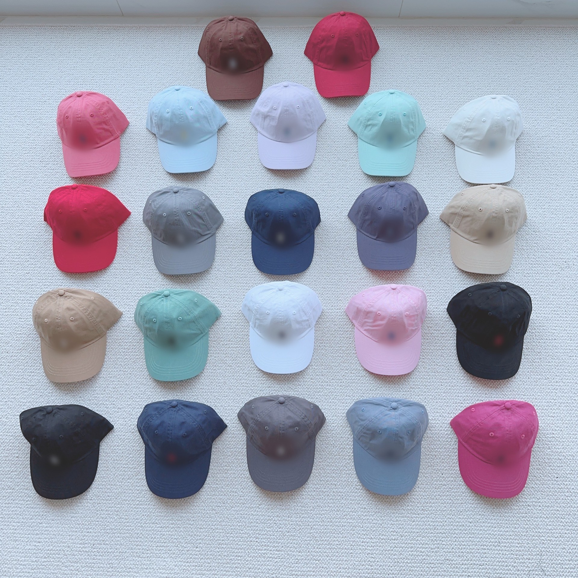 Unisex Little Horse Logo Embroidery Cotton Baseball Cap - Spring Summer Collection with Adjustable Strap