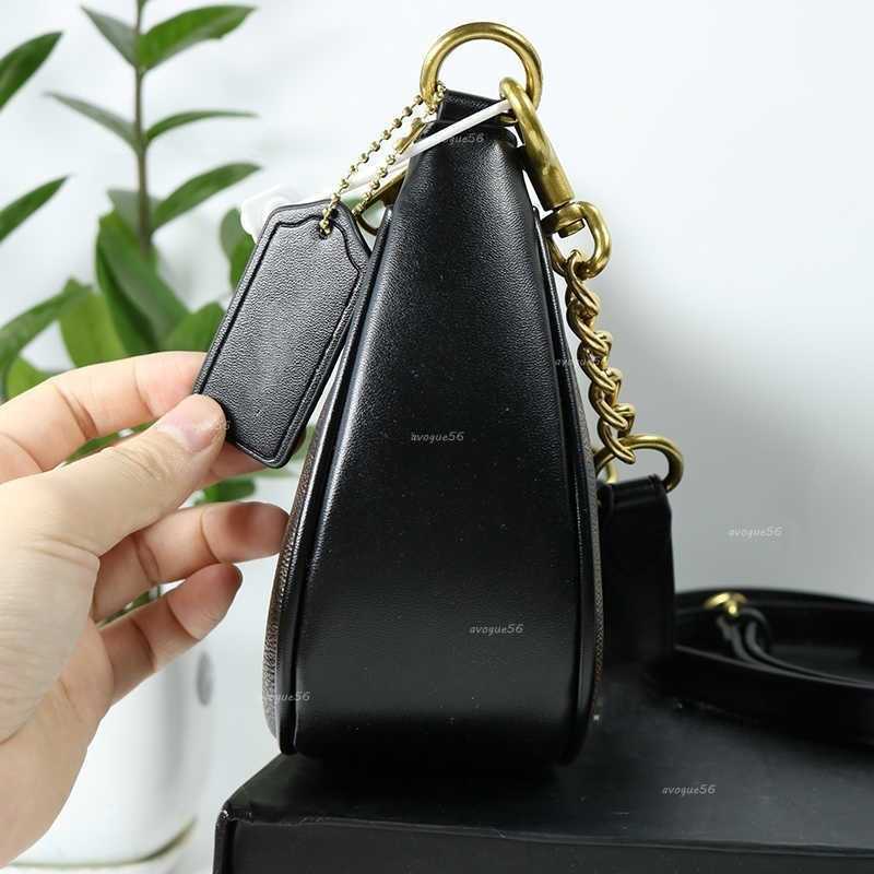 High Quality Bag For Women Double Straps Designer Teri Shoulder Nolita Crossbody Bag For Women With Chain Leather Strap Half Moon Brand Bag Handbag Pu