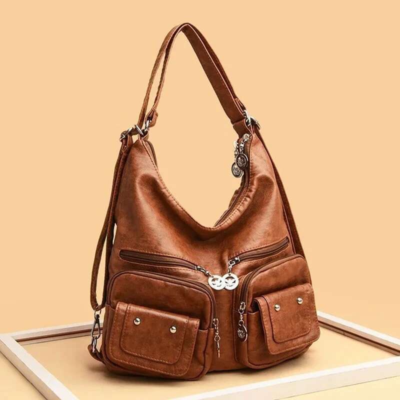 designer bag Female Multifunctional Handbag Casual Large Capacity Hobos For Women Travel Shoulder Bags Totes PU Leather Crossbody Bag