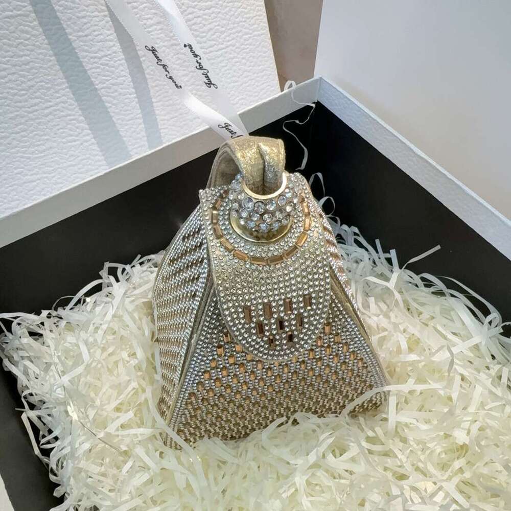 Dinner Bag New Water Handbag With Diamond Inlaid Wedding Birthday Dress Bag Evening Banquet Bag KQ