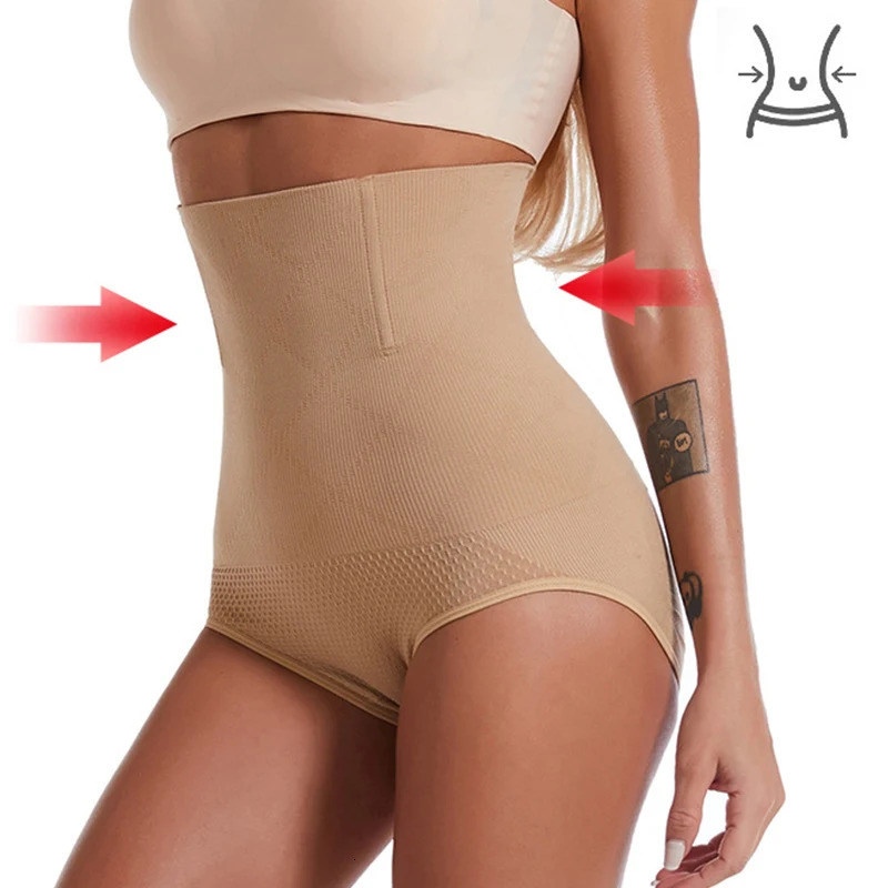 Seamless womens high waisted shaping underwear breathable body slimming abdominal tight corset waist 250430