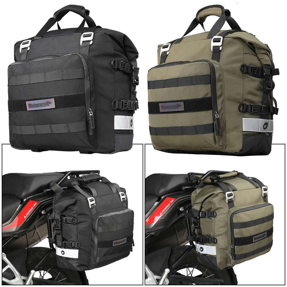 Quick Release Motorcycle Saddle with Removable Waterproof Inner Universal Motorbike Side Bag Travel Lage Pack Pannier