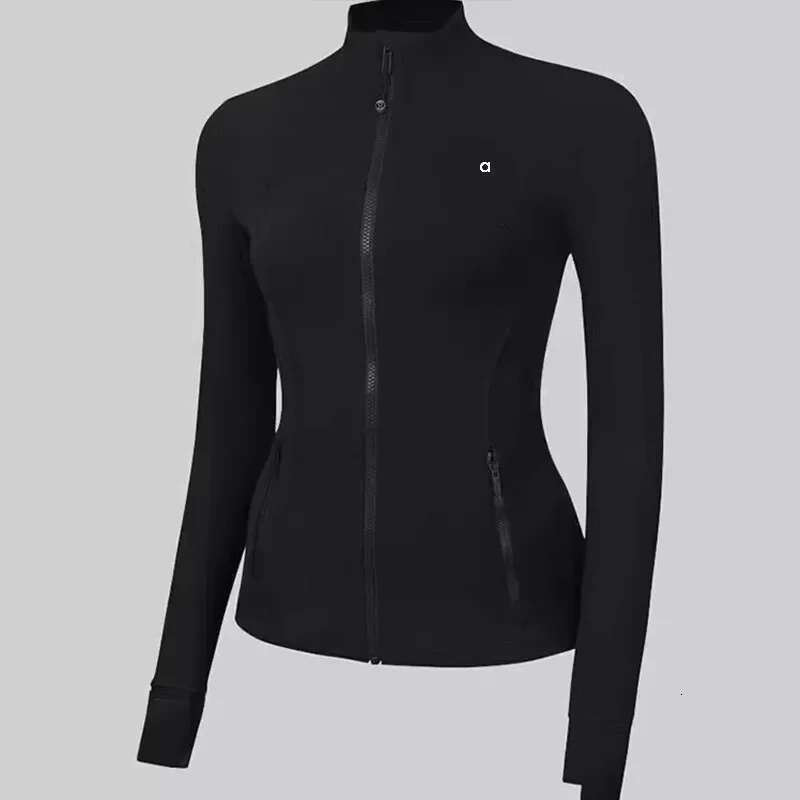 women's sports jacket, fitted sportswear, workout running yoga solid cardigan jacket