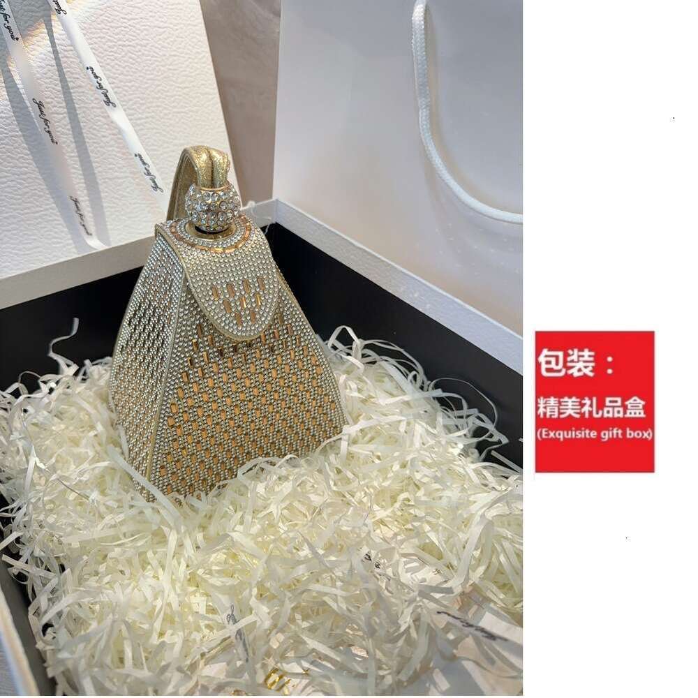 Dinner Bag New Water Handbag With Diamond Inlaid Wedding Birthday Dress Bag Evening Banquet Bag KQ