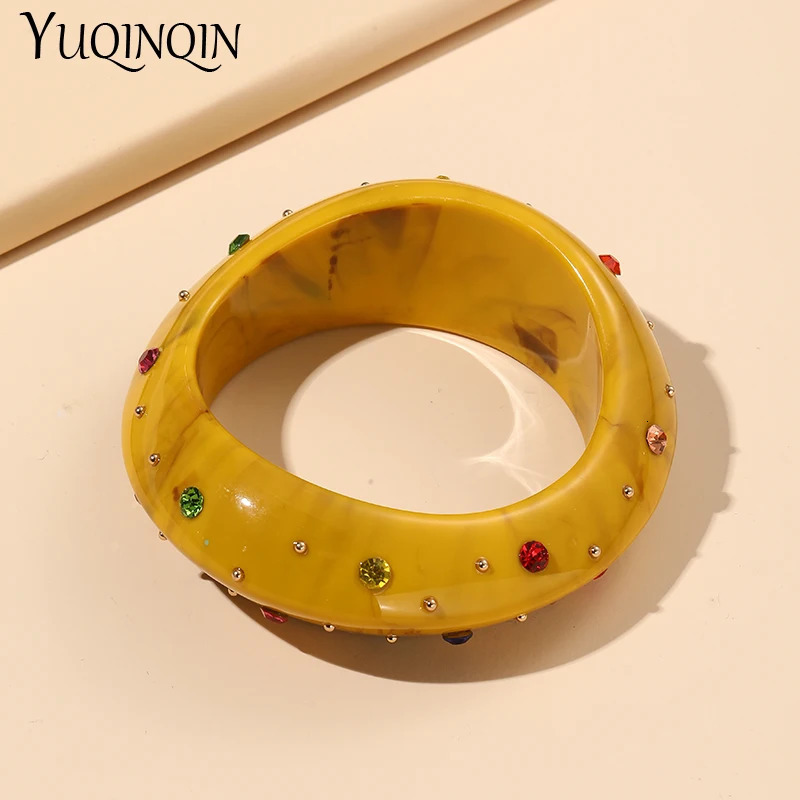 Classic Retro Irregular Geometric Cuff Bracelet Womens Fashion Jewelry Crystal Charm Bracelet Fashion 250425