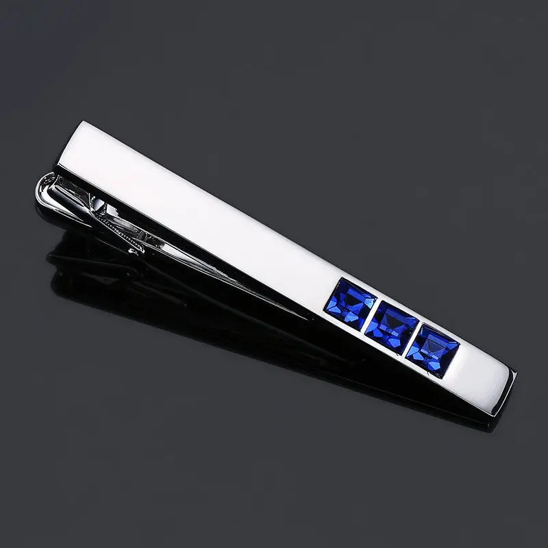 DY high-quality enamel mens wedding tie clip high-end exquisite pattern crystal tie clip Free Delivery 250430