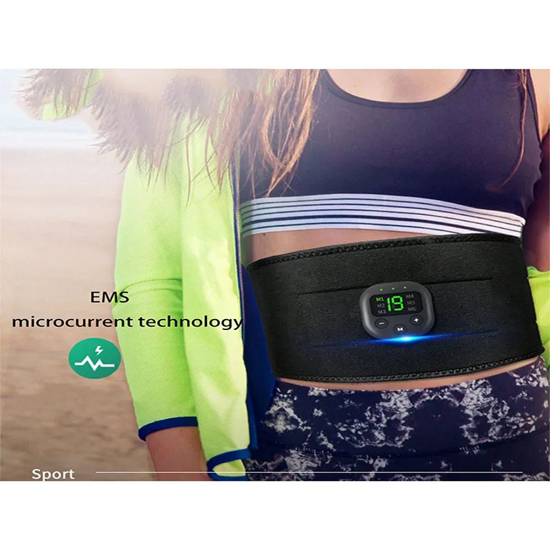 Waist Massager Portable Fat Burning USB Charging Shaper Electric Arm Hip Leg Trainer Weight Loss Shaping Belt Fitness Massager 250424