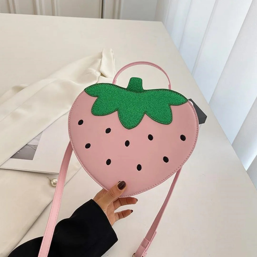 Womens Creative Cute Strawberry Bag Shoulder Cross Tote Bag 250425