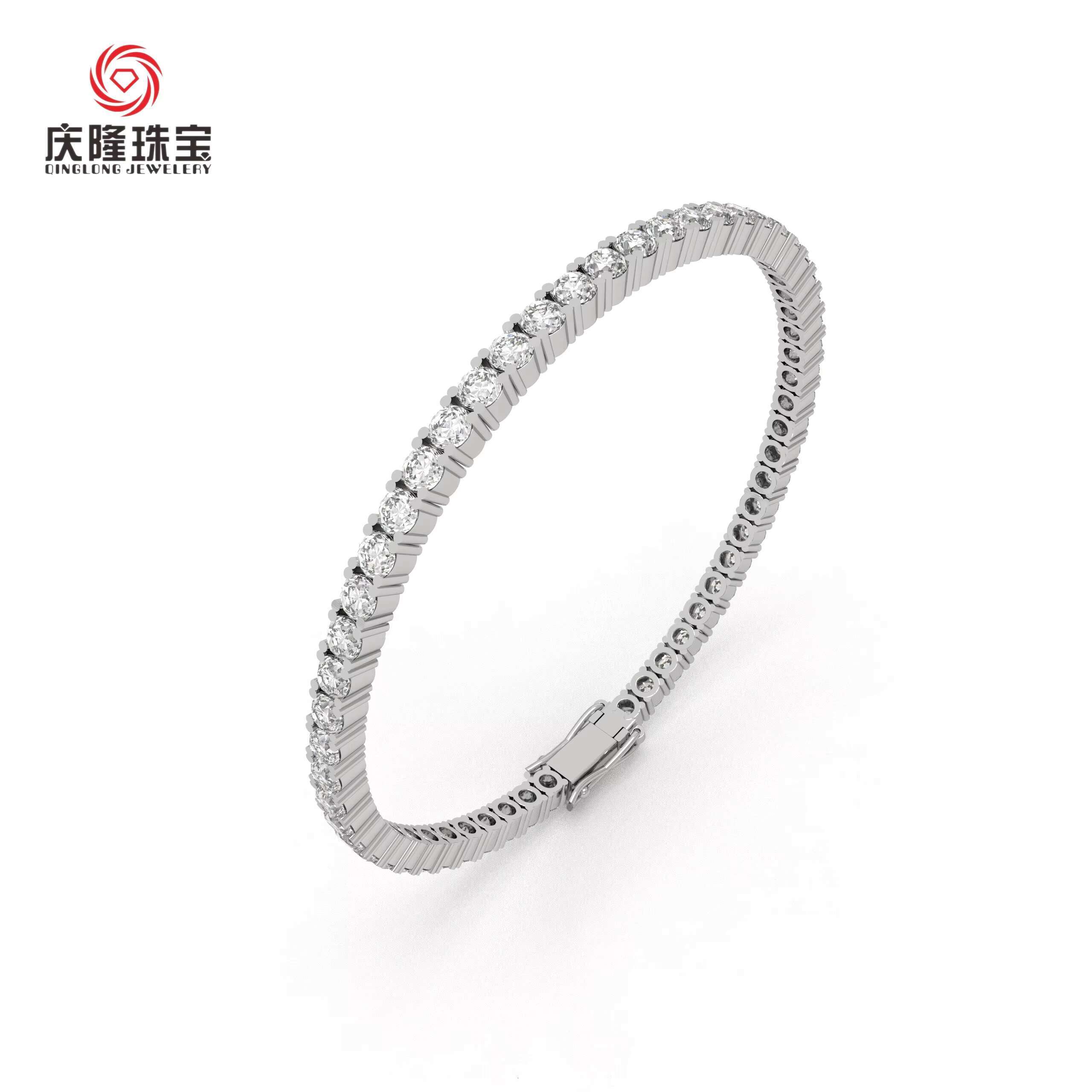 Wholesale Custom Diamond Chain Bracelet IGI Certified 18k Gold Diamond Bracelet Lab Diamond Jewelry Tennis Bracelet for Women