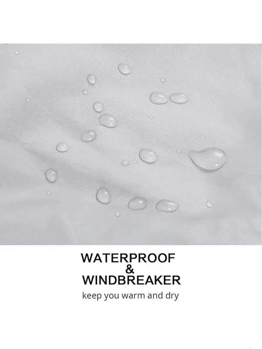 Mens lightweight windproof jacket waterproof hooded with zipper suitable for outdoor play 250428