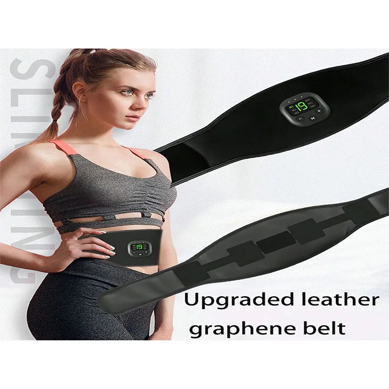 Waist Massager Portable Fat Burning USB Charging Shaper Electric Arm Hip Leg Trainer Weight Loss Shaping Belt Fitness Massager 250424