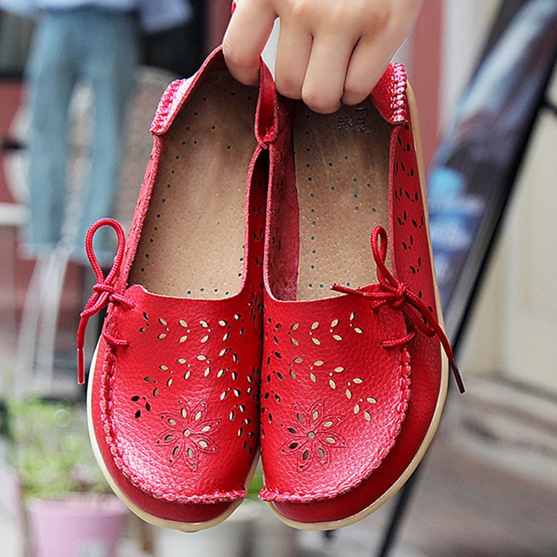 2025 Women Flat Shoes Fashion Women Casual Shoes Breathable Womens Loafers Shallow Comfort Mom Shoes Ladies Zapatillas Mujer 250421
