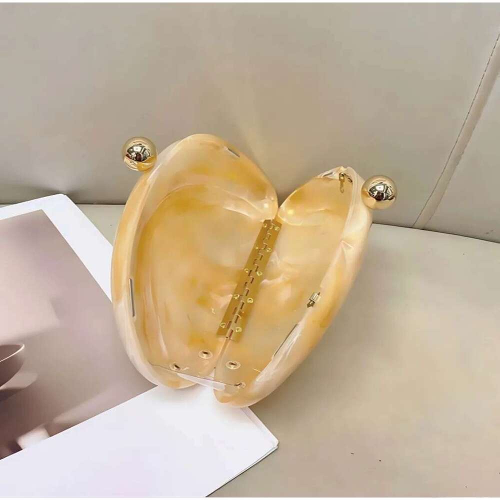 Marble Patterned Acrylic Shell Banquet Box High Quality Clutch Crossbody Bag