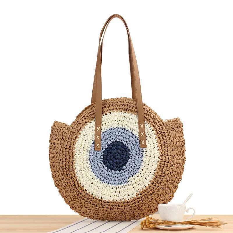 Summer Large Capacity Straw Handbag Handmade Hollow Out Shoulder Bags For Women Big Holiday Beach Bag Portable Totes Pack