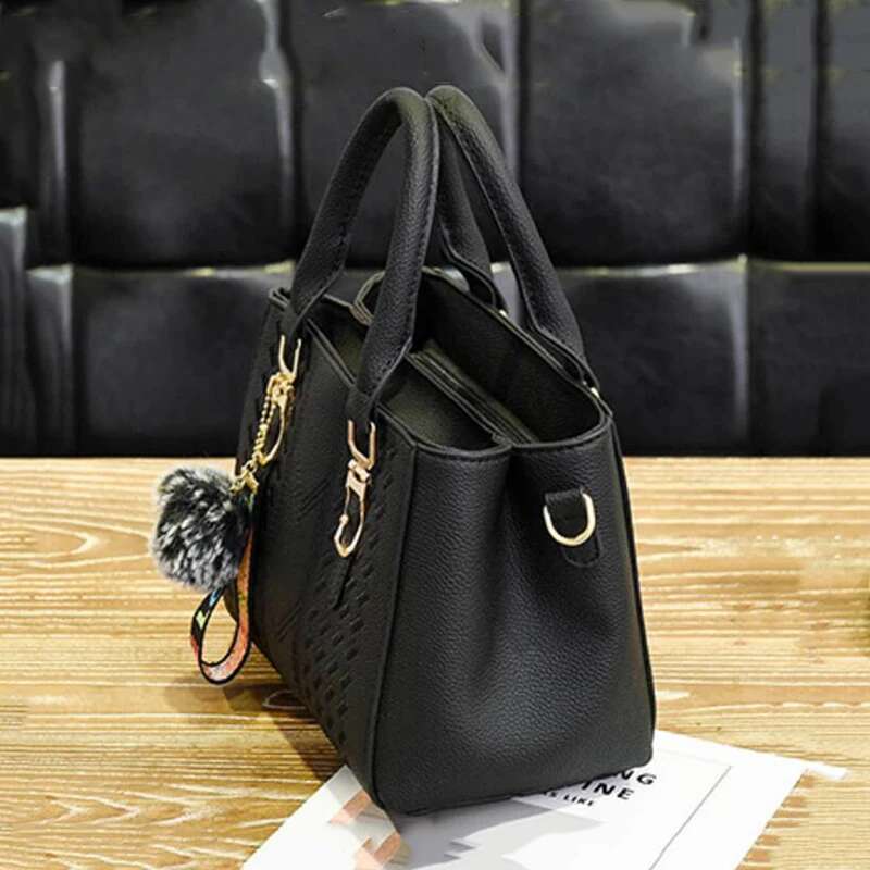 Vintage Elegant Shoulder for Women Designer Top-handle Handbags Female PU Leather Messenger Crossbody Bag Totes