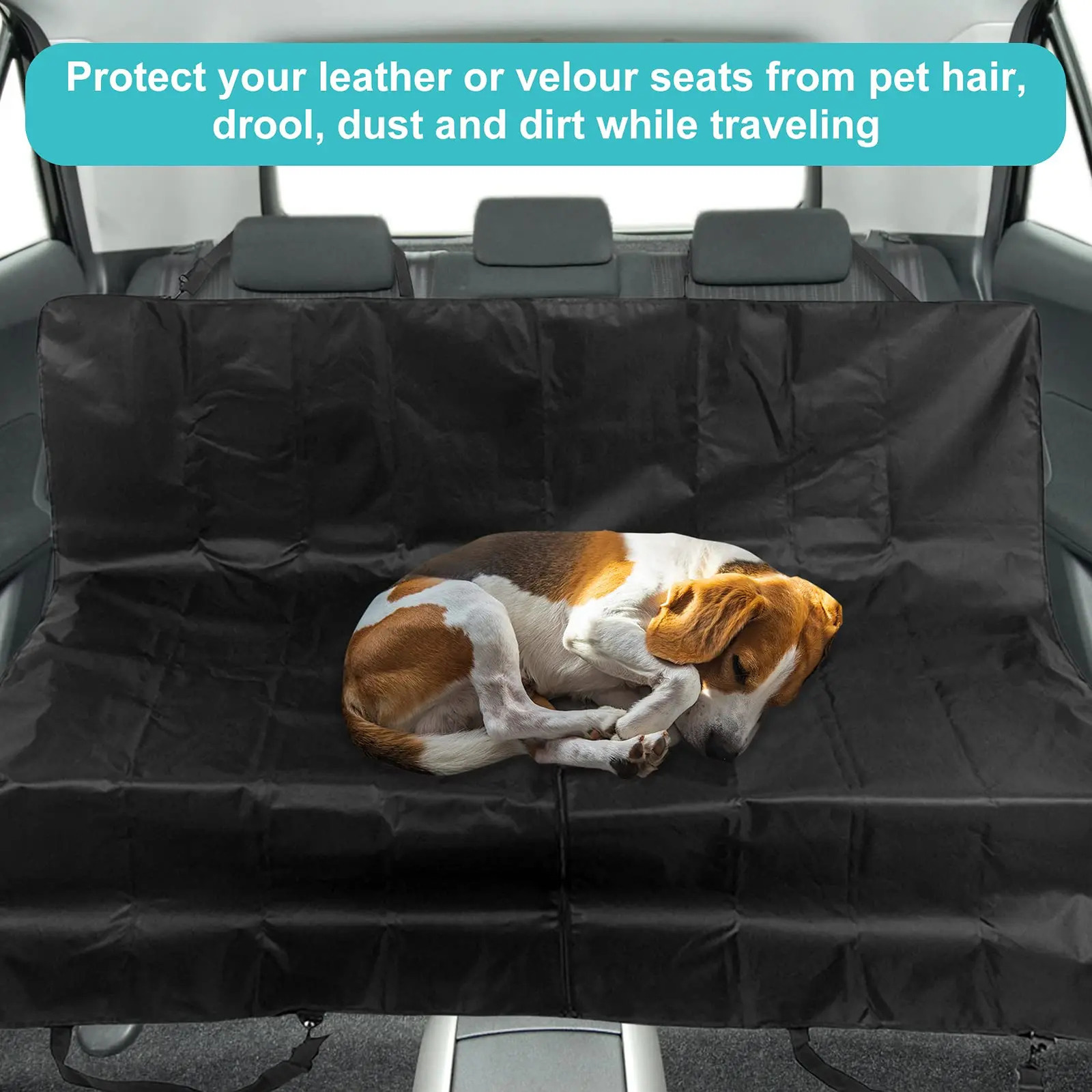 Waterproof pet dog car seat cover foldable heavy-duty pet dog hanger waterproof and scratch resistant car seat cover 250427