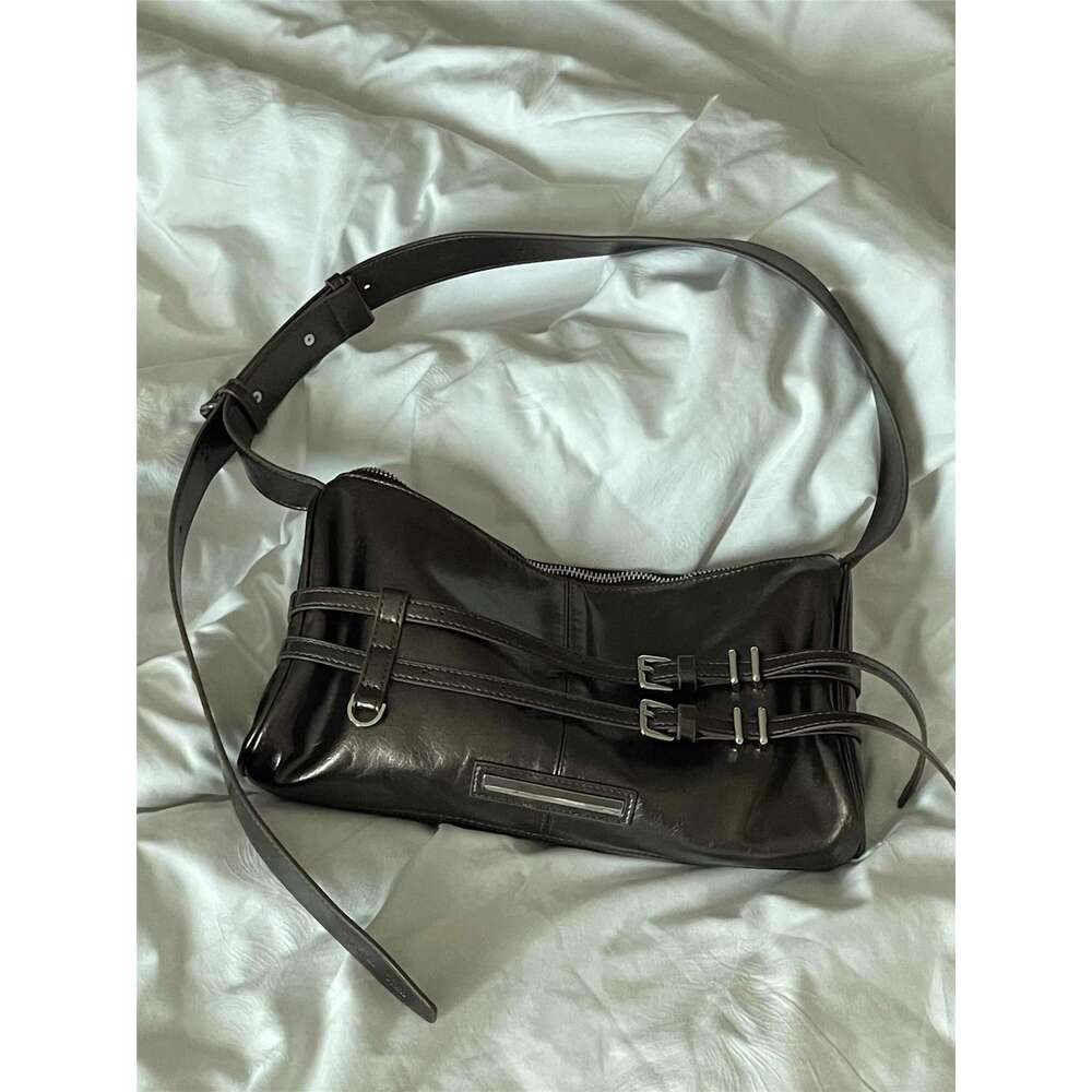 Niche Design Tote 2025 New Classic Fashion Motorcycle Korean Versatile Underarm Single Shoulder Bag Trendy