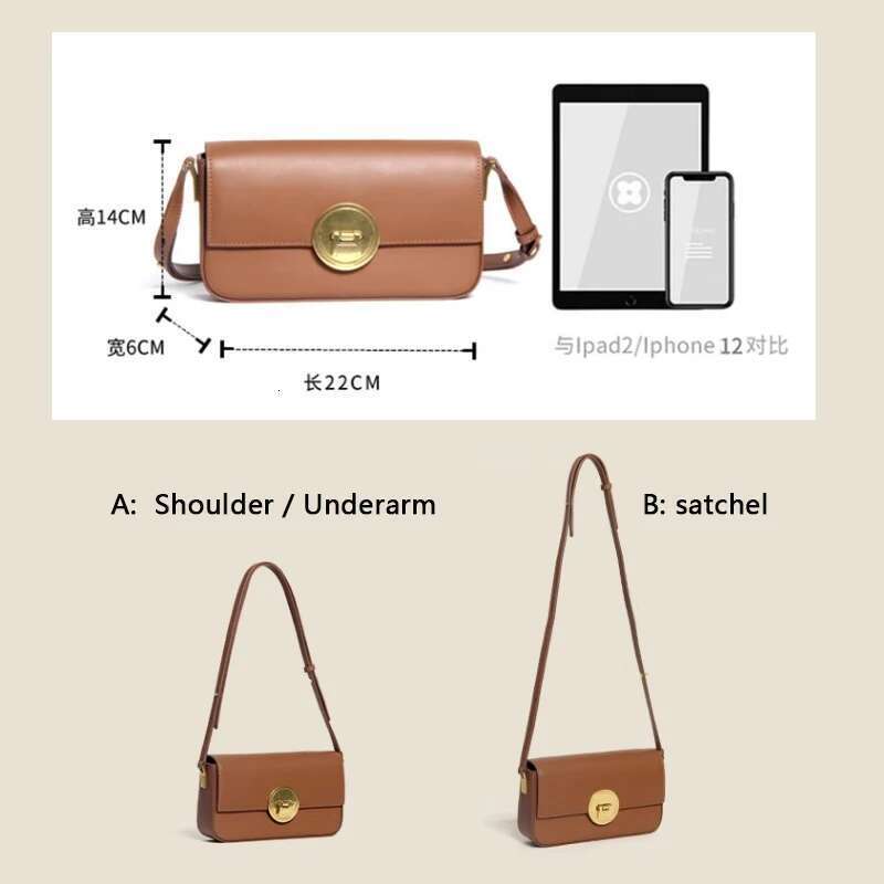Genuine leather small square female 2024 new retro style single shoulder crossbody versatile tofu bag box