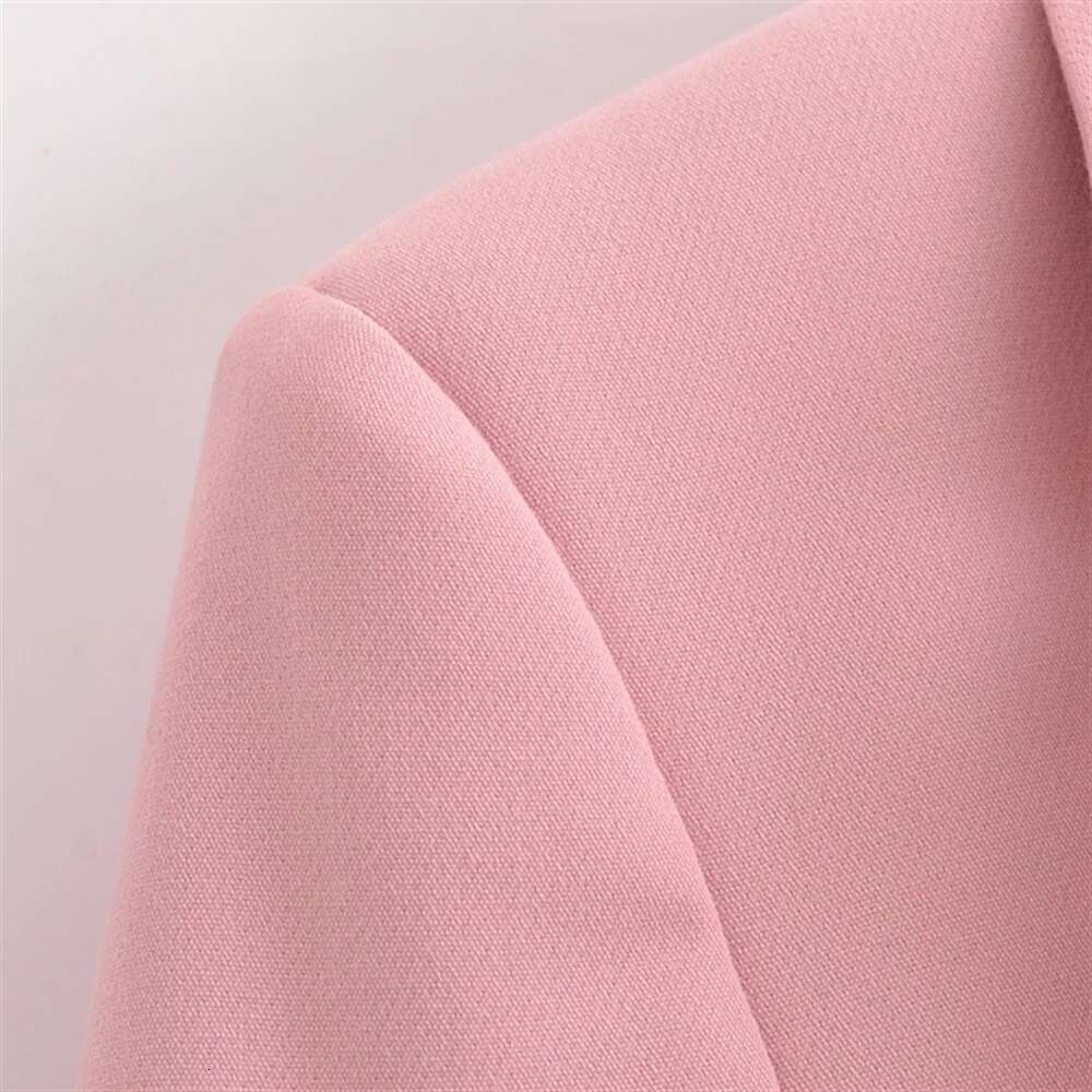 TRAF Autumn New Product Women's Fashion Casual Solid Color Slimming Collar Pocket Decoration Long Sleeve Suit Coat