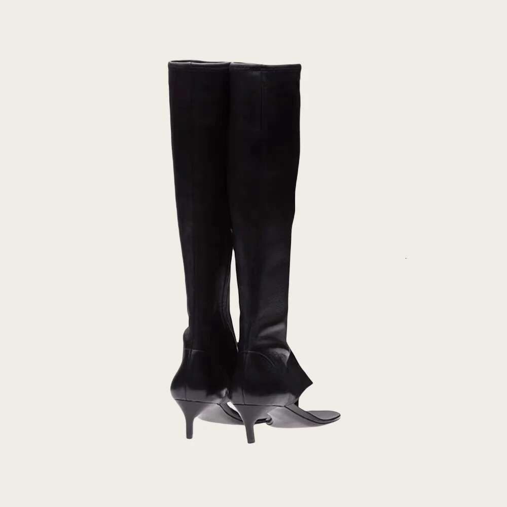 New Open Toe Clip-on Ankle Boots For Designer Fashion Women Shoes Low Comfortable Sandals Side Zipper Party High Heel
