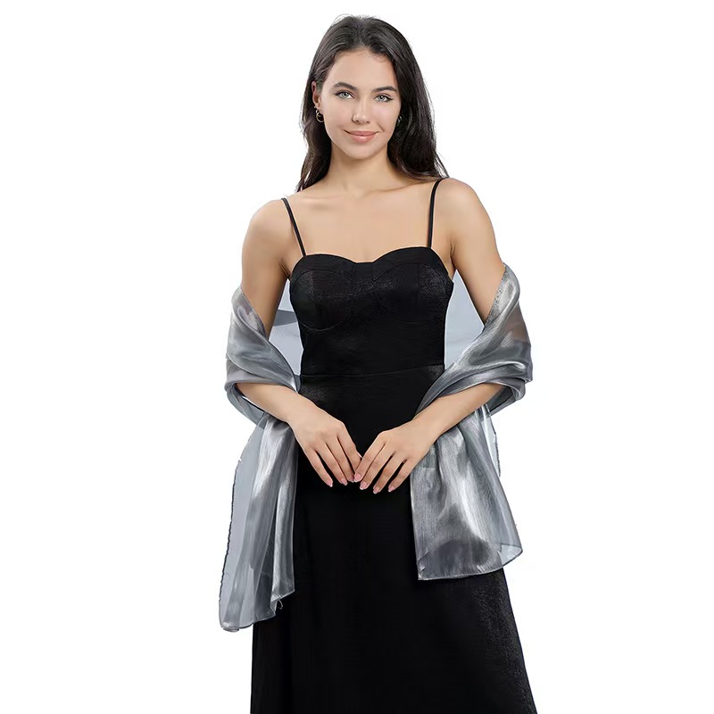 KK6 Cross-border good goods Korean yarn shawl bride bridesmaid wedding dress evening dress ball dinner shawl light and elegant