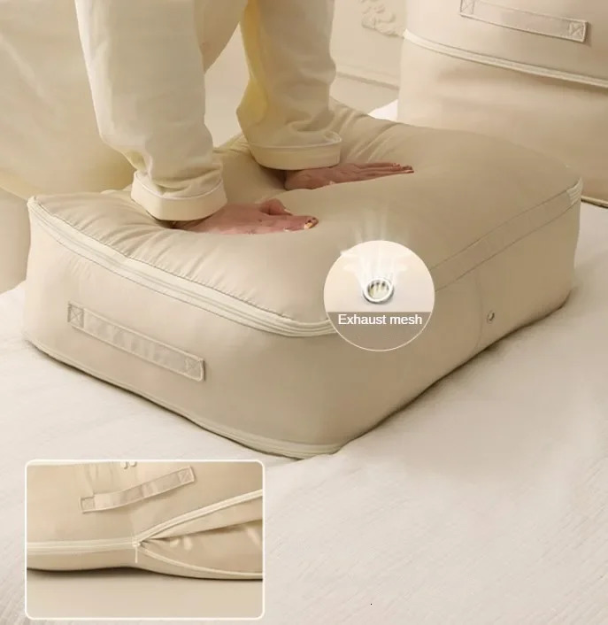 Large compression bags blankets wardrobes cabinets organizers storage bags space saving self compression organizers 250430