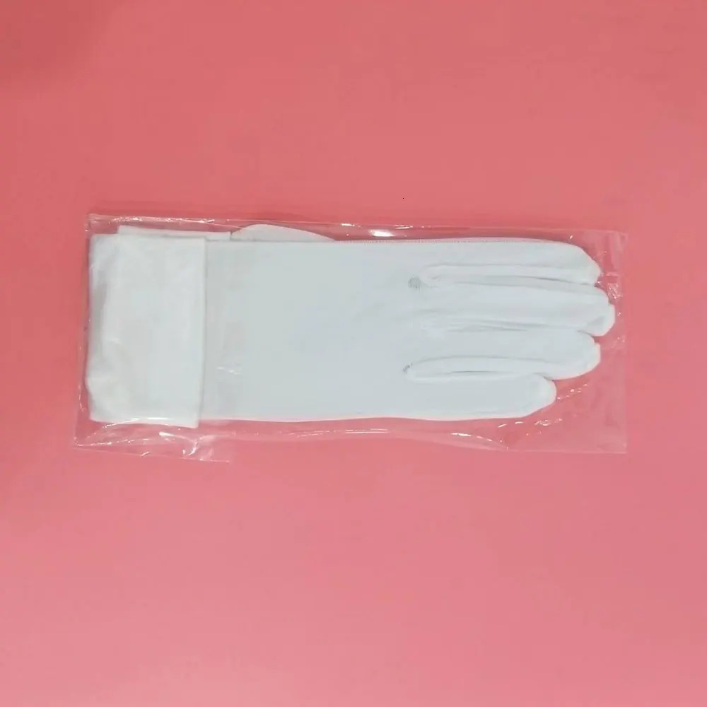 Simple Womens Short Wedding Bridal Gloves Smooth Satin Chiffon White Bridal Mermaid Finger Gloves WG019 250430