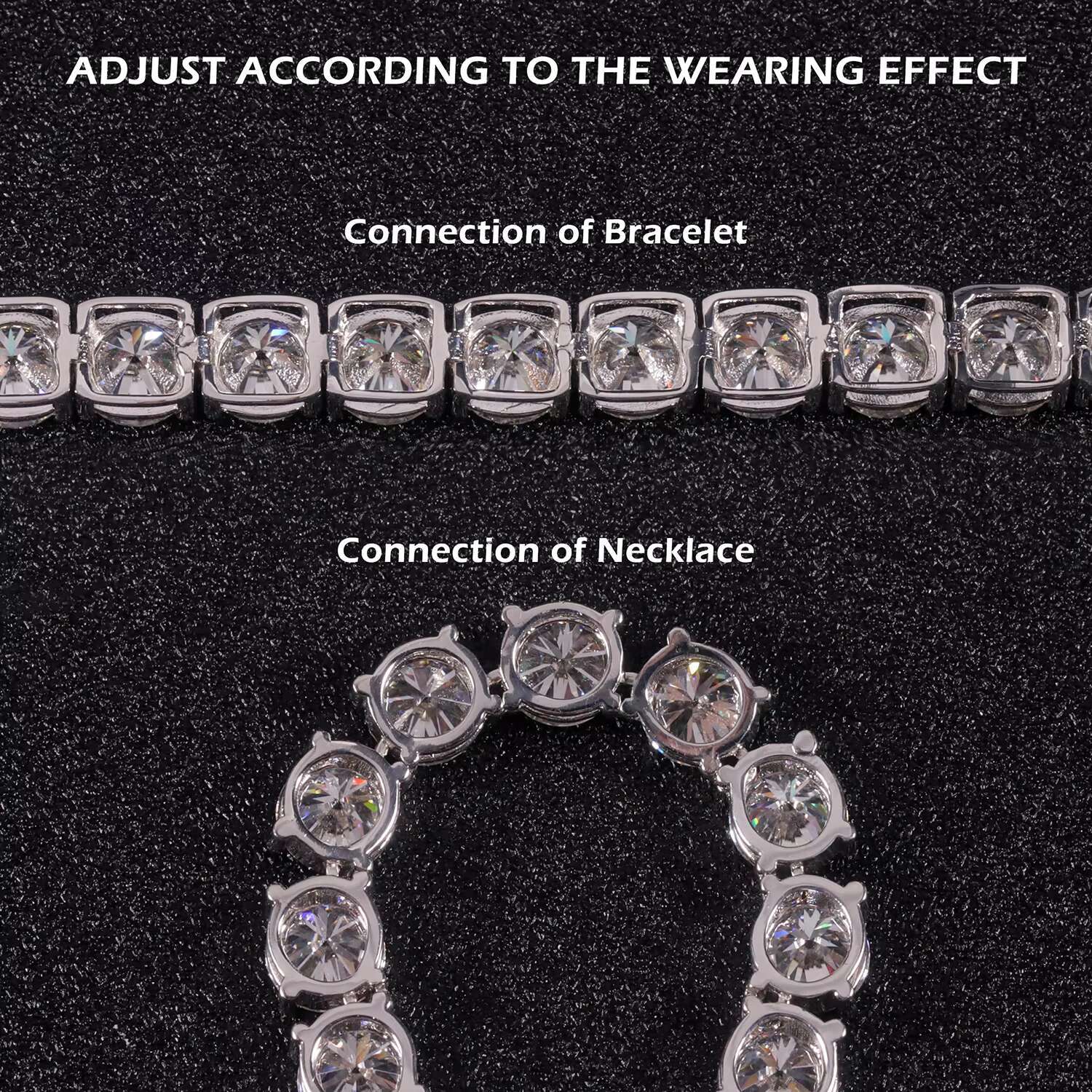 Abiding Cheapest Price 925 Sterling Silver Moissanite Gold Chain Women Men Tennis Bracelet 3mm Color Moissanite Tennis Chains