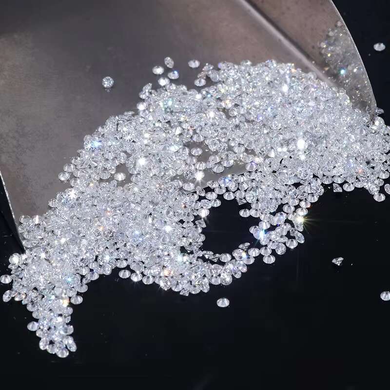 Wholesale Loose Diamond Round Brilliant Cut 0.1CT-1CT HPHT Lab Grown Diamond Melee Lab Diamonds Gemstone