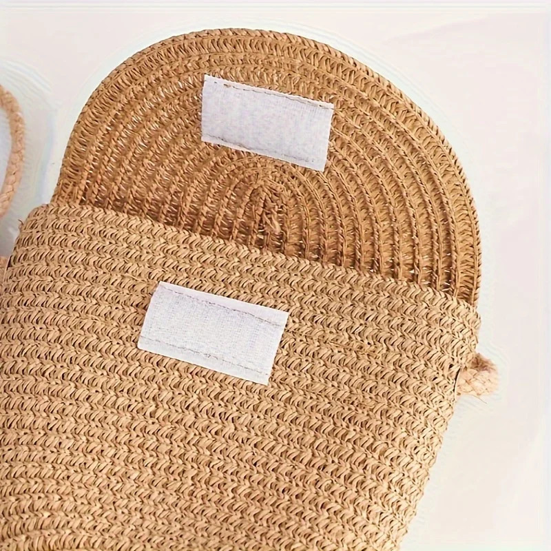 2 khaki wave beach womens sun hats and woven shoulder bags combined with fashionable pleated lightweight and breathable 250430