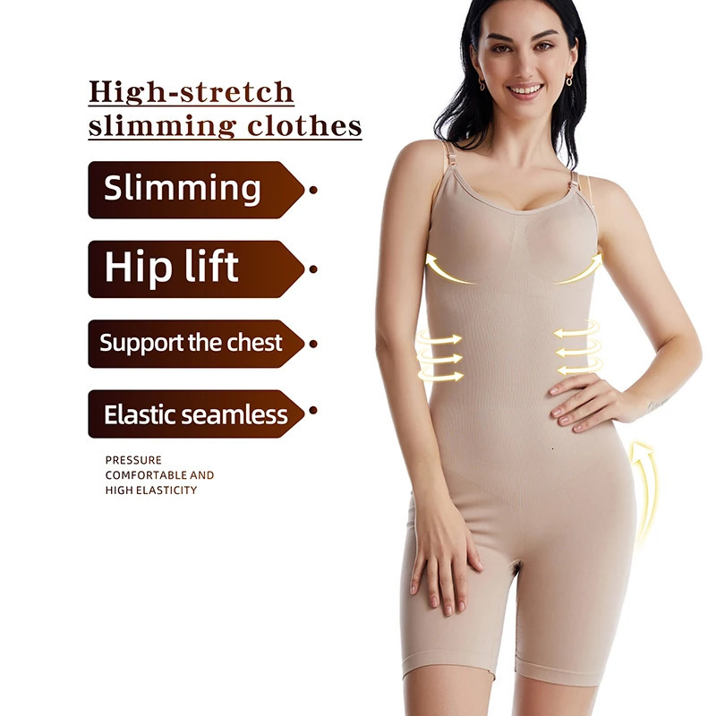 Womens bodysuit shape abdominal control full body shaping weight loss sheath hip lifting upward push slimming corset 250430