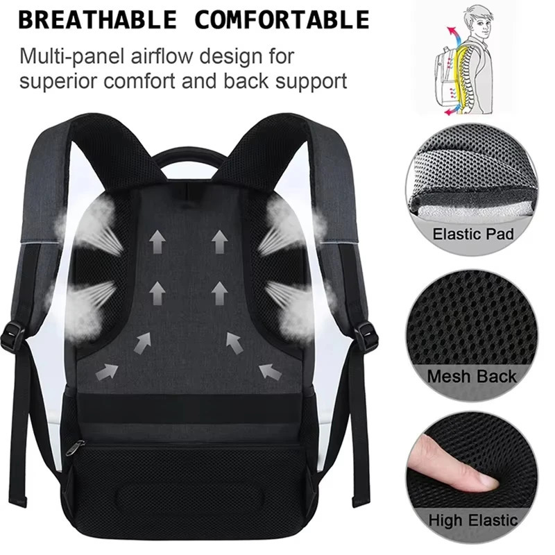 Mens backpack travel bag outdoor camera lens bag black ergonomic notebook bag large capacity mountaineering waterproof handbag 250427