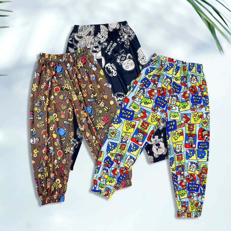 full of Drooping Feelingchildrens Cartoon Comfortable Soft Lightweight Breathable Ice Silk Mosquito Proof Pants 2014 Y250430GQ9G