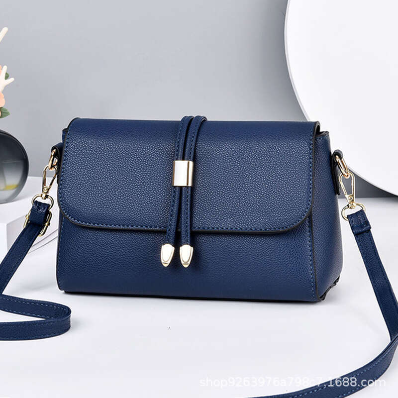 Middle aged small women's new trendy and versatile soft leather shoulder bags, elderly mothers' crossbody bags
